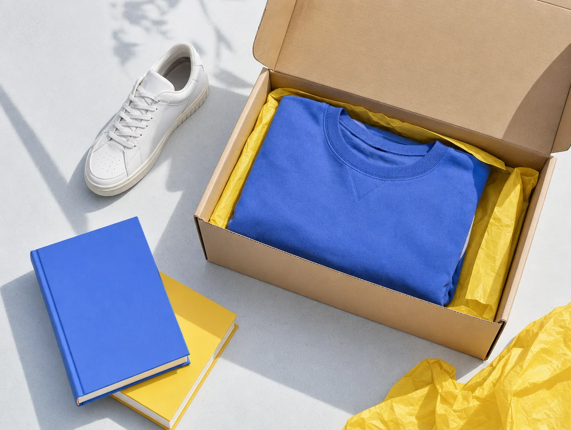 Retail product selection with books, apparel and footwear